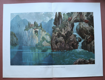 Kunst Druck Hans Rudolf Schulze 1890-1900 Paradiesische Gestade